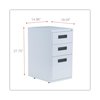 Alera 14.96 in W 3 Drawer File Cabinets, Light Gray ALEPABBFLG